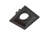Embutido ar111 simples quadrado recuado conect preto 17x17x3,5cm