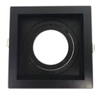 Embutido ar70 simples recuado conect preto 13x13cm
