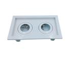 Embutido Duplo AR70 2xGU10 Branco Gelo BellaLuce