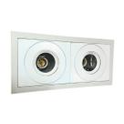 Embutido Duplo Click Branco Brilho PAR20 E27 Modulo Slim BF