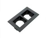 Embutido linea duplo preto MR11 2GU10 bivolt - Moon iluminação Embutido linea duplo preto MR11 2GU10 bivolt - Moon iluminação