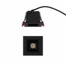 Embutido Mini Spot Quadrado Preto Focco 2w 3000k Bivolt