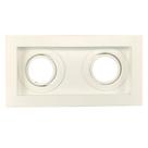 Embutido Modular Retangular Orientável para 2X AR70 Branco - Real Lustres - 2001/2 Embutido Modular Retangular Orientável para 2X AR70 Branco - Real Lustres - 2001/2