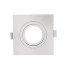 Embutido MR11 Plano Quadrado Direcionavel Branco Embutido MR11 Plano Quadrado Direcionavel Branco