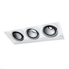 Embutido no Frame com Led 15w 2700k Retangular 3xAR111 BF