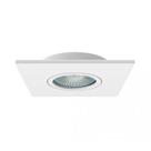 Embutido Quadrado Face Plana Dicróica 1X IL0074GZ Branco - Interlight