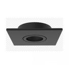 Embutido Quadrado Face Plana Mini Dicróica 1X IL0072GZ Preto - Interlight