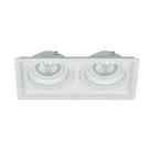 Embutido Quadrado Micro Borda 2XMR16 IL471 Branco - Interlight