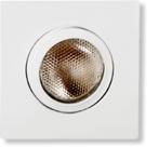 Embutido quadrado orient lâmpada par20 (sem lâmpada) face reta mf164 branco metaltécnica