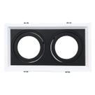 Embutido Recuado II Branco Fundo Preto 2X AR111 - Newline - IN51352-BTPT