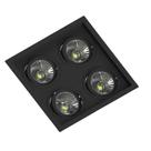 Embutido Recuado P/ 4 Lâmpadas AR111 Preto Save Energy Embutido Recuado P/ 4 Lâmpadas AR111 Preto Save Energy