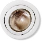 Embutido redondo orient par30 (sem lâmpada) mf14030 branco metal técnica