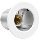 Embutidor Redondo Fixo Minispot 103mm Branco Brilhante - EMB10003BB