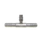 Emenda 10mm Alumínio c/ Válvula de Serviço R134a s/ Clip 673