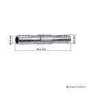 Emenda 10mm Aluminio s/Clip