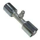 Emenda Ar Cond Reta 12mm Com Ventil R12 Alumínio Com Clip Emenda Ar Cond Reta 12mm Com Ventil R12 Alumínio Com Clip