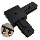 Emenda Hitec Preto Bivolt Trilho Eletrificado Reto e 90 com LED