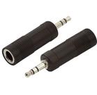 Emenda p2 X p10 Adaptador P2 Macho x P10 Femea