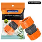 Emenda Reparadora 1/2 Pol Para Mangueira Kit Com 10 Unidades TRAMONTINA Emenda Reparadora 1/2 Pol Para Mangueira Kit Com 10 Unidades TRAMONTINA