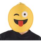 Emoticon Mask Dress Up America Face with Tongue para adultos