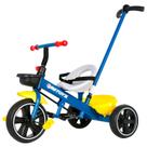 Empurrador Portátil Infantil Anatômico E Seguro Com Cesto Para Passeio Azul Menino