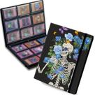 Encadernador de cartas colecionáveis Dikoer Blue Rose Skull 900 bolsos