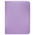 Encadernador de cartas colecionáveis Ultra PRO Vivid de 9 bolsos com zíper roxo Encadernador de cartas colecionáveis Ultra PRO Vivid de 9 bolsos com zíper roxo