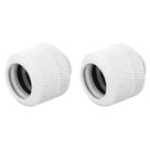 Encaixe de compressão Dracaena.io G1/4 Thread 12 mm OD, pacote com 2 unidades, branco