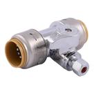 Encaixe de encanamento SharkBite Max Compression Tee Stop Valve
