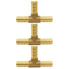 Encaixe de mangueira Uenede Brass União redutora de 3 vias 8,5-10-8,5 mm