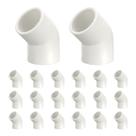 Encaixe de PVC de cotovelo de 45 graus DTGN de 3/4", encaixe de PVC bidirecional SCH40 para móveis, conector de cotovelo de canto DIY para móveis de c Encaixe de PVC de cotovelo de 45 graus DTGN de 3/4", encaixe de PVC bidirecional SCH40 para móveis, conector de cotovelo de canto DIY para móveis de c