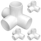 Encaixe de PVC FORMUFIT 4-Way Tee 1" Furniture Grade White (x4)