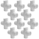Encaixe de PVC LESSO, tubo de PVC de 4 vias, cruz, 3/4 polegadas, pacote com 10