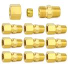 Encaixe de tubo de compressão ChillWaves Brass 3/16 OD x 1/8 NPT