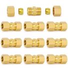 Encaixe de tubo de compressão ChillWaves Brass 5/16 OD x 5/16 OD