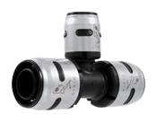 Encaixe de tubo de mangueira SharkBite EvoPex Push Reducting Tee 3/4 x 1/2"