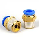 Encaixe de tubo TAILONZ PNEUMATIC Blue Straight 6mm OD x 1/4 G