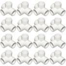 Encaixe de tubulação ANPTGHT 3/4 polegadas Tee PVC, cotovelo de 4 vias (pacote com 16)