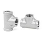 Encaixe de tubulação ChillWaves 304 em aço inoxidável Tee 1 x 1 x 1 NPT
