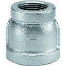 Encaixe de tubulação de mangueira Acoplamento de ferro maleável galvanizado de 1 x 1/2" Encaixe de tubulação de mangueira Acoplamento de ferro maleável galvanizado de 1 x 1/2"