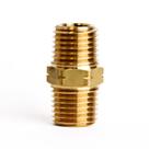 Encaixe de tubulação de mangueira HOMEPLUS+ Hex Nipple 1/4" MPT