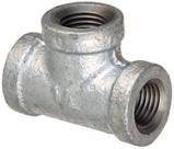 Encaixe de tubulação de mangueira LDR Industries 311 T-14 Tee 1/4" galvanizado Encaixe de tubulação de mangueira LDR Industries 311 T-14 Tee 1/4" galvanizado