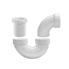 Encaixe de tubulação de PVC Lesso Adjustable P Trap de 1,5 cm para drenagem de RV