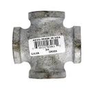 Encaixe de tubulação galvanizada Anvil Iron Cross de 3/4 pol.
