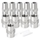 Encaixe de tubulação GASHER 304 em aço inoxidável 1/4 NPT Thread Encaixe de tubulação GASHER 304 em aço inoxidável 1/4 NPT Thread