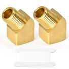 Encaixe de tubulação GASHER 45 Degree Street Elbow Brass 3/8 NPT