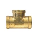 Encaixe de tubulação Homeplus+ Brass FPT Tee de 3/8 polegadas Encaixe de tubulação Homeplus+ Brass FPT Tee de 3/8 polegadas