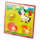 Encaixe e Brinque Animais com Puxador Largo 2 - Dican Encaixe e Brinque Animais com Puxador Largo 2 - Dican