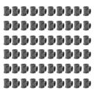 Encaixes de tubulação Home TZH Threaded Tee 1/2", pacote com 60 unidades, metal cinza