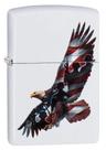 Encendedor de Bolsillo Zippo Águila y Soldado Blanco Mate ZO12303